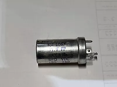 Mallory 150 Uf 150 Volts FP117A Can Capacitor NOS • $5.99