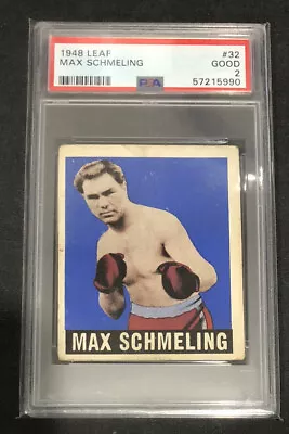 MAX SCHMELING 1948 LEAF Boxing #32 PSA 2 • $100