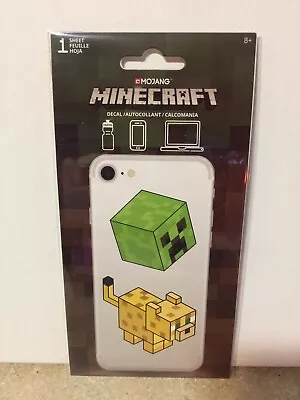 Minecraft Sticker Decal Sheet Phone Laptop Party Pack Creeper Ocelot Mojang • $6.99