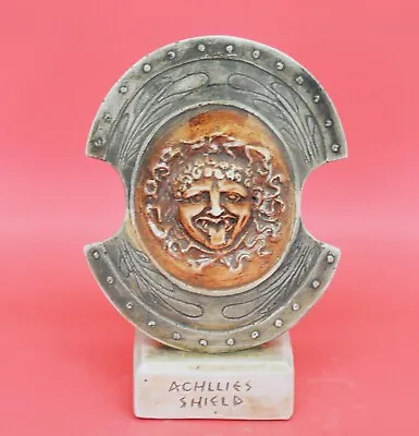 King Achilles Miniature Shield In Casting Stone Material With Medusa Head • $44