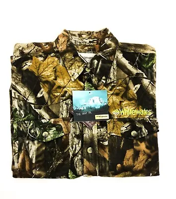 £24.99 • Buy Whitewater Outdoors Fleece Shirt In Advantage Timber Camoflauge Pattern Size Med