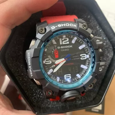 Casio G-Shock Mudmaster Tough Solar Radio Red Carbon Core GWG1000 Watches6 • $18.50