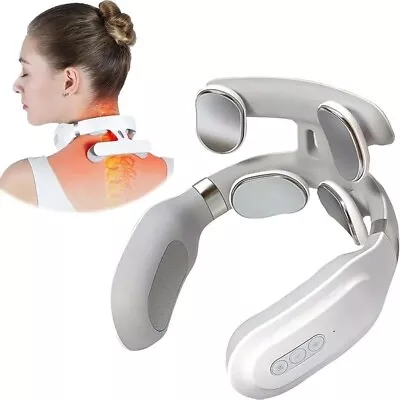 Massager Neck Massage Back Shoulder Electric Body Pain Shiatsu Relief Heat • £17.50