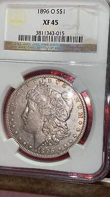 1896-O Morgan Silver Dollar NGC XF45 Nice Eye Appeal Nice Strike • $95