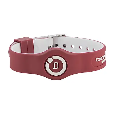 Bioflow Sport Flex Magnetic Therapy Wristband Maroon/White - From Bioflow Direct • £30