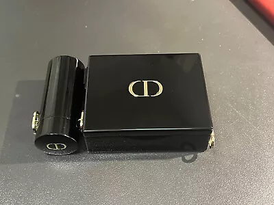 Dior Gold Logo Black Rouge Minaudiere Limited Edition Clutch Lipstick Holder • $95