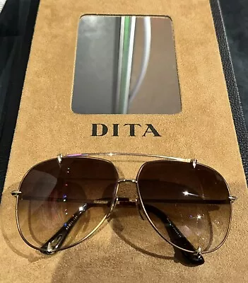 Dita Talon Gold/Brown Gradient Titanium Glasses • $56.40