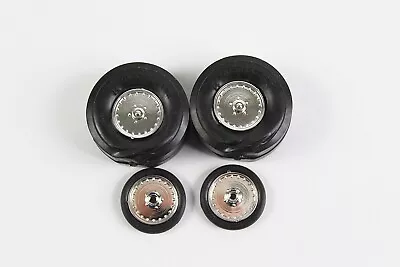 4 Vintage Model Kit Chrome Wheels And Tires 1/24 Scale Bag 15 • $20.19