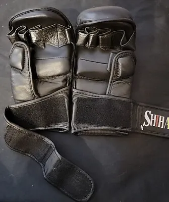 MMA Sparring Gloves Grappling. 4.4 Oz Genuine Leather-2 Pairs Free Boxing Wraps • $30