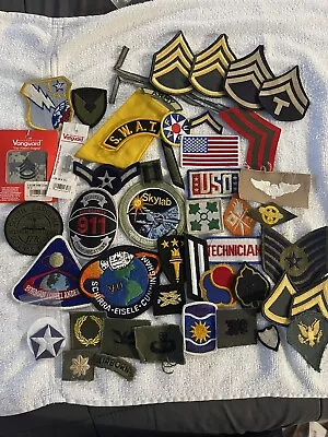 Lot Of US Military Patches Army Navy Unit Patches • $30