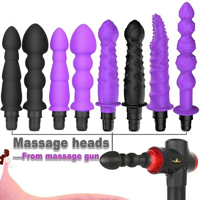 Massage Gun Head Vibration Message Gun Silicone Heads For Fascia Massage • $36.71