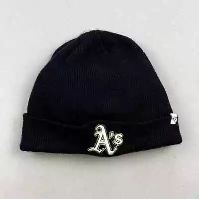 Oakland Athletics Beanie Hat Cap Black Knit '47 MLB Baseball Acrylic One Size • $13.99