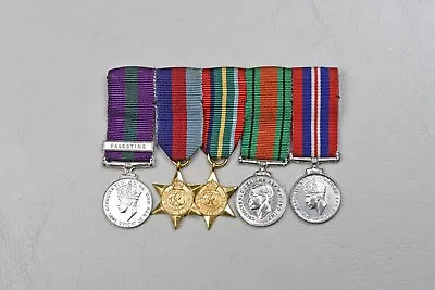 Wwii British 5-medal Miniature Medal Bar Group • £96.51