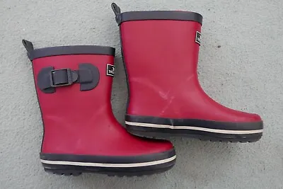 Trespass Wellington Boots Child's Size 9 Red/Black • £6.99