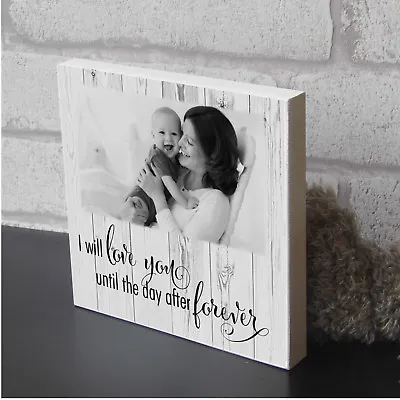 £11.99 • Buy Large Personalised Shabby Chic Childrens Decor Wooden Photo Block