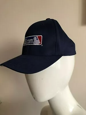 Major League Baseball MLB.com Baseball Cap Navy Blue Size Small To Medium NEW • $5.50