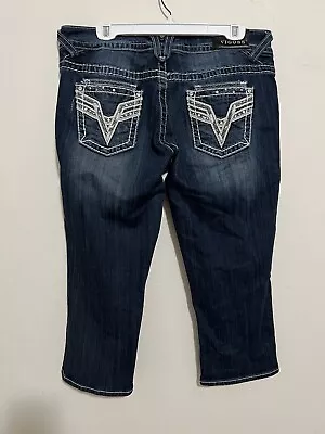 Vigoss The Dublin Capri Dark Wash Women’s Size 11/12 • $25