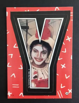 1984 Topps Michael Jackson Series 2 Trading Sticker Card #58 Y • $1.85