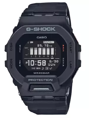 New Casio G-SHOCK  Move GBD200-1 Square Case Black Digital Watch • $129.99