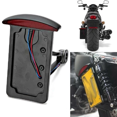 $46.99 • Buy LED License Plate Bracket Tail Light Red For Yamaha V Star 1100 XVS1100 Custom
