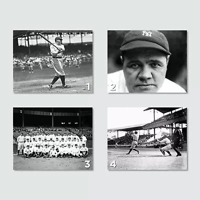 BABE RUTH New York Yankees Set Of (4) 8x10 Photos BASEBALL Photo Pictures (L1) • $14.95