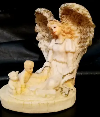 K's Collection Heavenly Angels Figurine Angel Looking Over Baby Playing!!! • $30.32