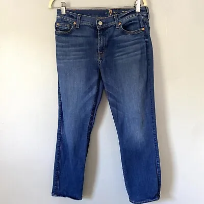 7 For All Mankind Jeans Womens Size 31 Roxanne Ankle Low Rise Stretch • $19