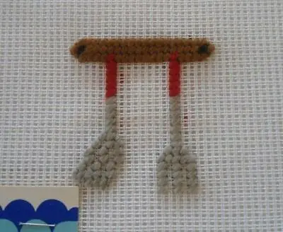 Dritz Needlepoint Canvas Kitchen Utensils Luxury Madeira Preworked 7  • $12.99