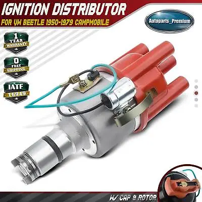 Ignition Distributor For Volkswagen Beetle Dasher Fastback Rabbit Porsche 356B • $39.99