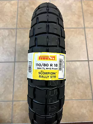 Pirelli Scorpion Rally STR 110/80R-18 58H Front Motorcycle (3838800) • $79.99