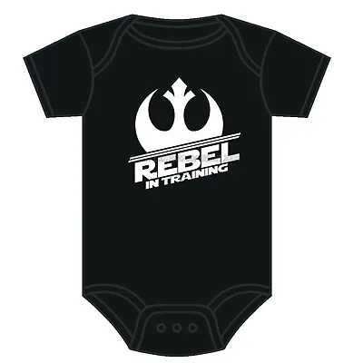Disney Star Wars Baby Grow Baby Rebel In Training Baby Vest Jedi Master Yoda New • £8.69