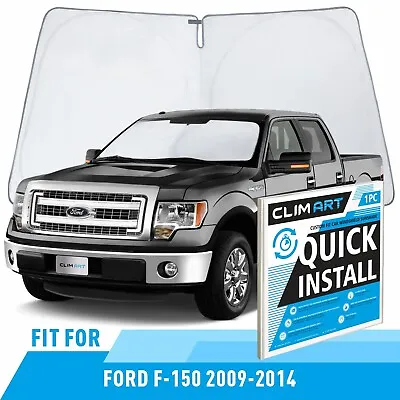 Sun Protector Cover Car Truck Auto Windshield Sun Shade For Ford F-150 2009-2014 • $29.69