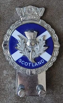 Vintage Or Classic Car Vehicle Metal Badge - Scotland - Scottish • $100