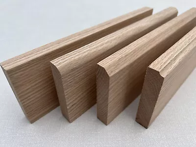 SOLID OAK SKIRTING BOARD CHOICE FINISH OR TYPE 20 X 95 Mm • £130