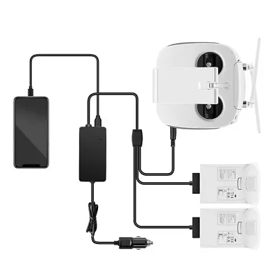 $67.16 • Buy Car Charger DJI Phantom 4 Pro Advanced Drone Battery Remote Control Vehicle Home