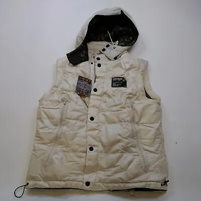 Akoo 100% AUTHENTIC Off White Camouflage Large Mens Vest Sleeveless Jacket • $100