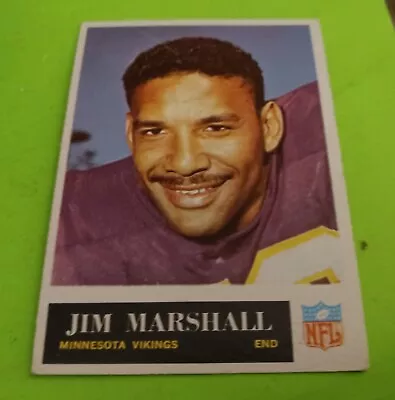 1965 Jim Marshall Philadelphia Gum NFL Card #107 Minnesota Vikings  Vintage EX • $4.99