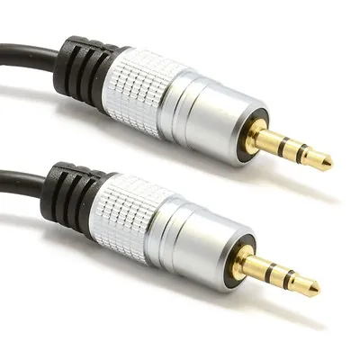 Pure OFC 3.5mm Jack Plug Aux Cable Audio Lead For To Headphone/MP3/iPod/Car Lot • £4.49