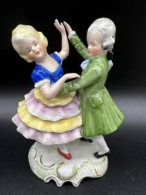 Vintage DANCING CHILDREN Figurine 20464 Porcelain Couple 5  Made In Germany • $12