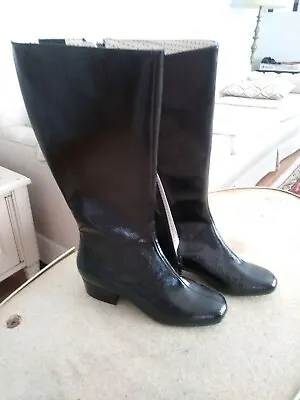 NWBox  But Another Innocent Tale  Crinkled Patent Leather Knee High Boots  Sz 9 • $69