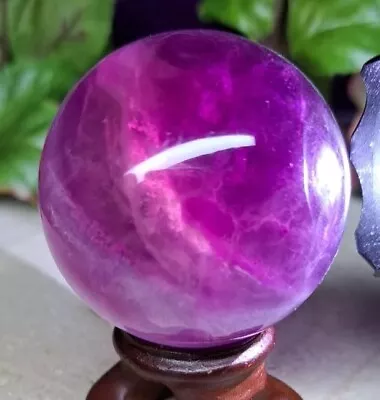 Beautiful Quality Rainbow Fluorite Crystal Sphere 4.6cm 159g & Stand  • £32