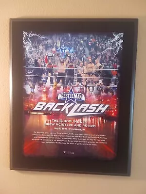 The Bloodline DEF RK-BRO Wrestle Mania Backlash  10 X 13 Commemorative Plaque • $29.99