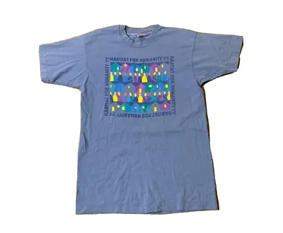 VTG 90’s Habitat For Humanity Single Stitch T Shirt Size Large Made USA • $24