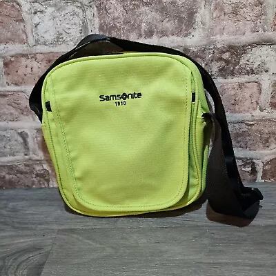 Samsonite Shoulder/Cross Body Bag - Lime Green - Messenger Type - Rrp £65 • £14.99