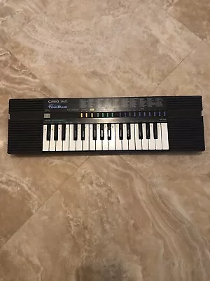 Vintage CASIO SA-20 100 Sound Tone Bank Keyboard 32 Keys PARTS ONLY Not Working  • $32