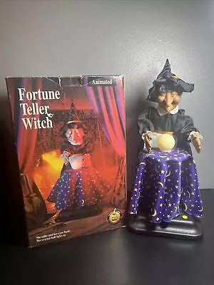 Vintage Gemmy Halloween 17  Animated Fortune Teller Witch Prop Decoration • $34.99