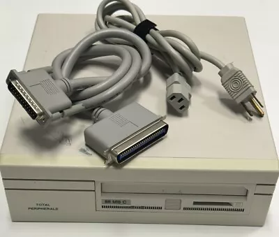 💻 Vintage SYQUEST SQ5110C 88MB 5.25 TAPE BACK UP SCSI With Enclosure/dock Works • $95