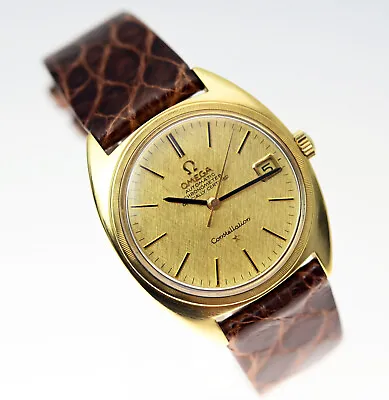 OMEGA Constellation 168.009 Gold 34g 18k Calibre 564 Automatic 1968 Serviced • $5139.99