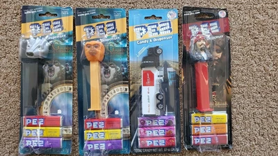 £10.53 • Buy Lot (4) Pez Collectibles On Card, Jack Sparrow, Save Mart Semi, Golden Compass