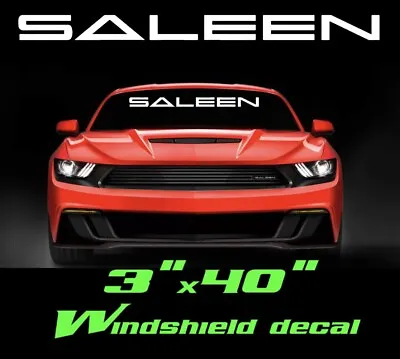 Windshield Sport Banner Vinyl Decal Sticker USDM Saleen Turbo Mustang  • $11.20